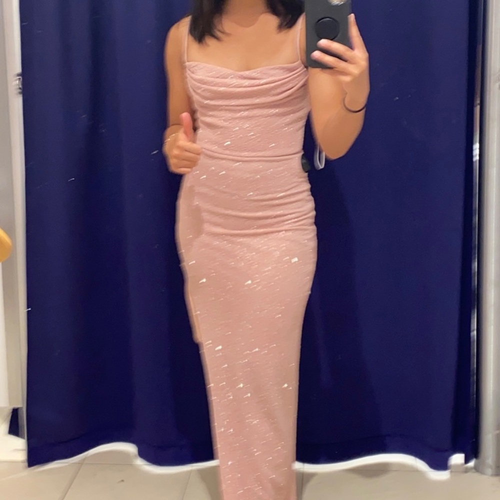 XS Windsor Lola Formal Glitter Rose Prom Dress - Picture 3 of 3